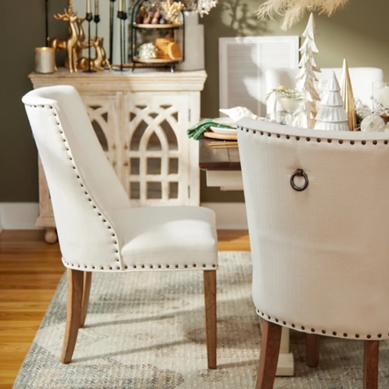 Julia Cream Upholstered Dining Chair