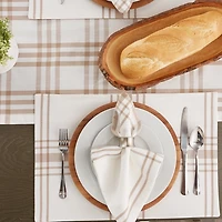 Stone Farmhouse Plaid Placemats, Set of 6