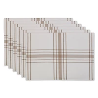 Stone Farmhouse Plaid Placemats, Set of 6