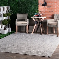 Gray Braided Lefebvre Area Rug, 12x18