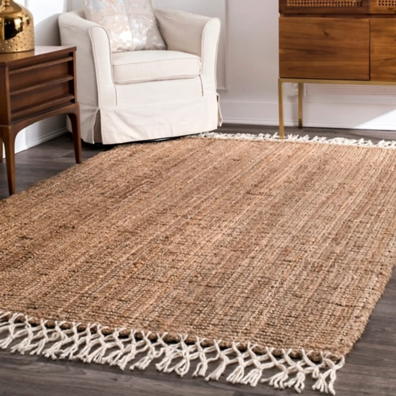 Natural Handwoven Area Rug, 10x14