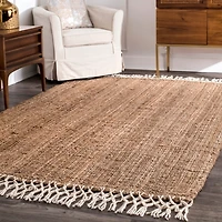 Natural Handwoven Area Rug, 10x14