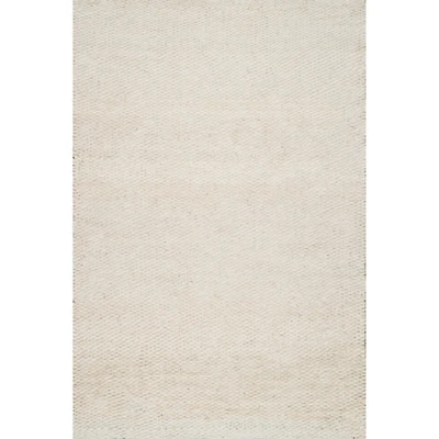 Ivory Hand Woven Jute Area Rug, 9x12