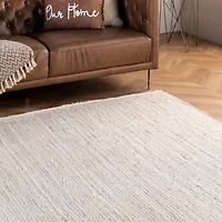 Ivory Hand Woven Rigo Jute Area Rug