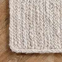 Ivory Hand Woven Rigo Jute Area Rug