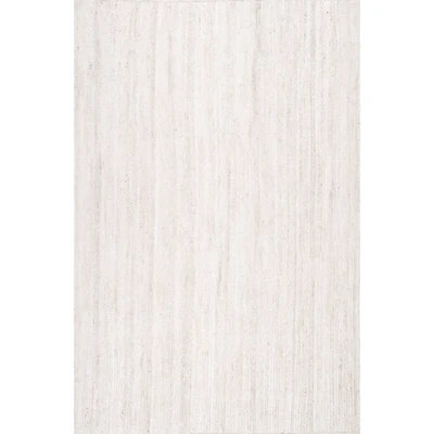 Ivory Hand Woven Rigo Jute Area Rug, 10x14