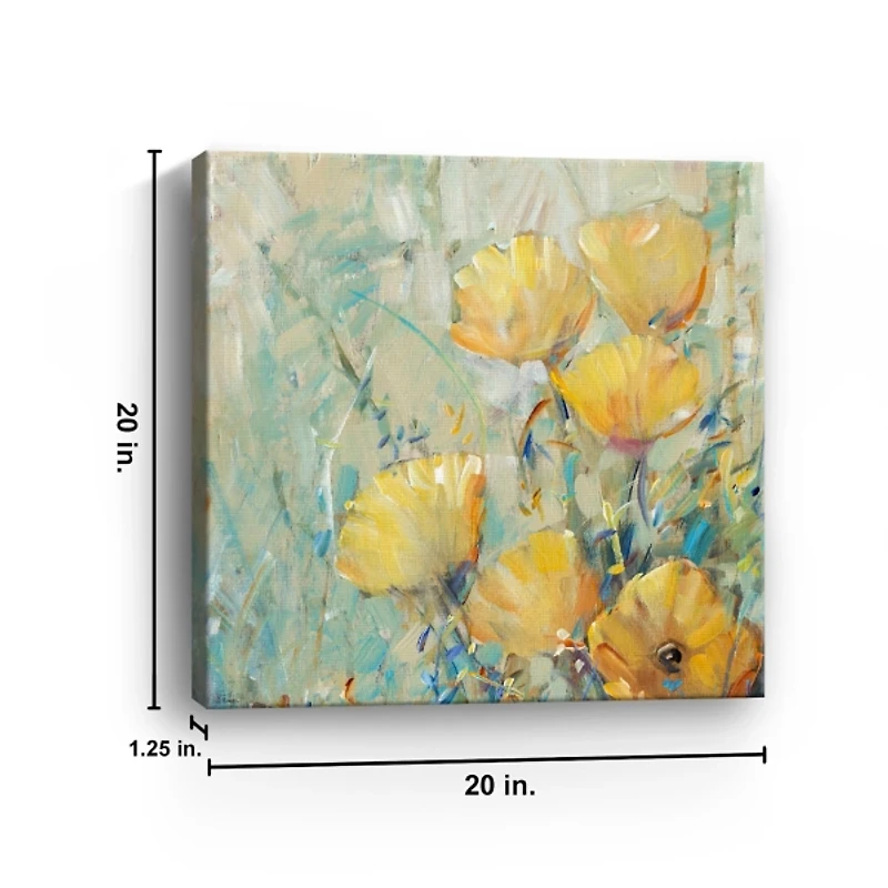 Floral Expression II Giclee Canvas Art Print