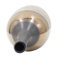 Metallic Bronze Bottle Neck Vase, 19 in.