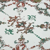 Mirrored Moroccan Pattern Tray with Gold Edges