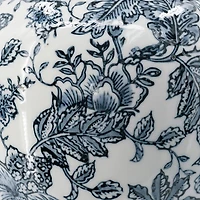 Blue and White Floral Ginger Jar