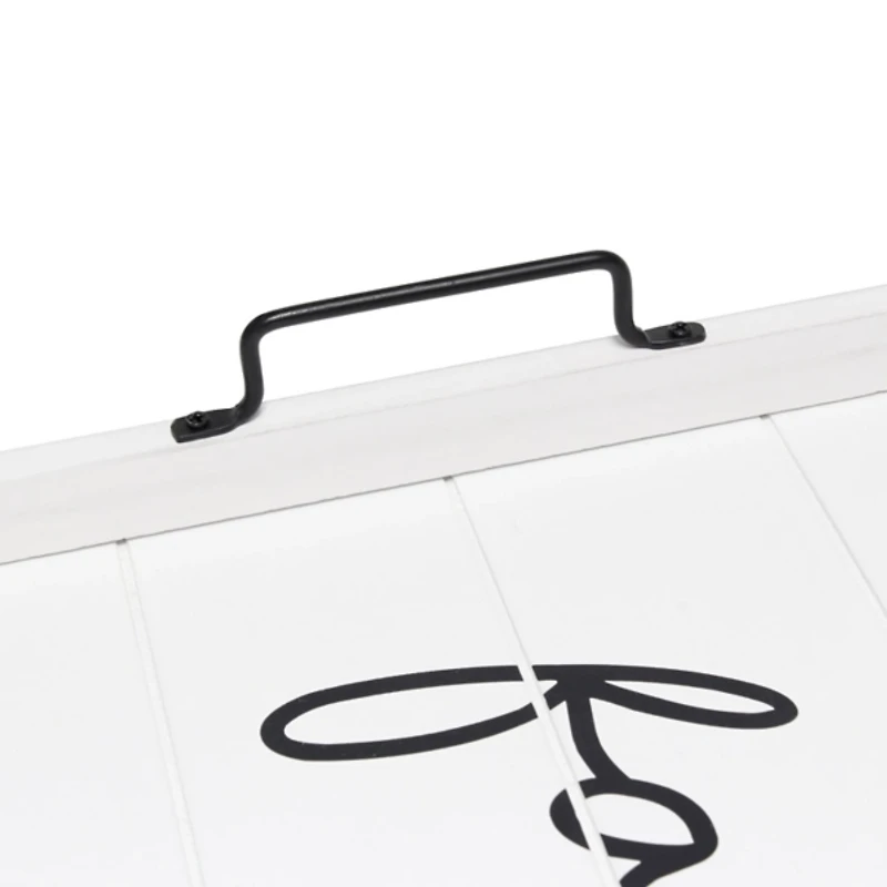 Whitewash Family Wooden Tray