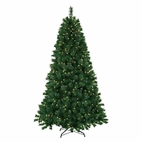 7.5 ft. Pre-Lit Dark Pine Christmas Tree