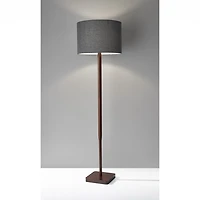 Ellis Walnut Wood Floor Lamp