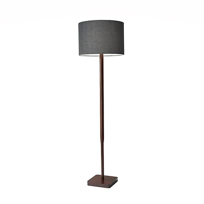 Ellis Walnut Wood Floor Lamp