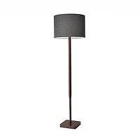 Ellis Walnut Wood Floor Lamp
