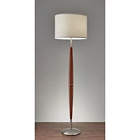 Wood and Steel Emma Floor Lamp