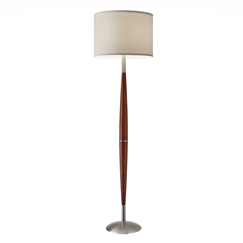 Wood and Steel Emma Floor Lamp