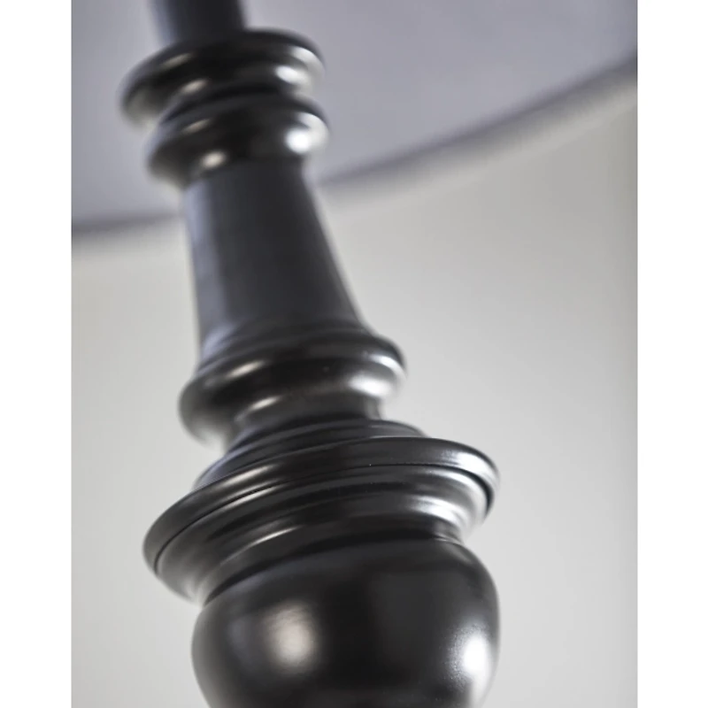 Black Herringbone Floor Lamp