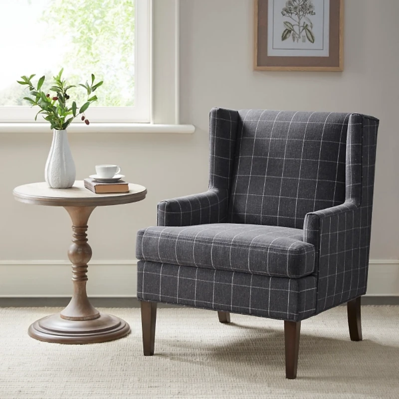 Charcoal Decker Martha Stewart Accent Chair