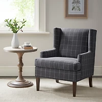 Charcoal Decker Martha Stewart Accent Chair