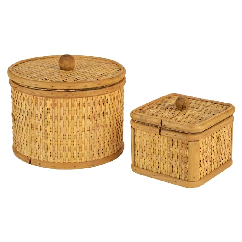 Natural Antique Woven 2-pc. Box Set