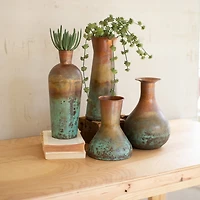 Two-Toned Copper Vases, Set of 4