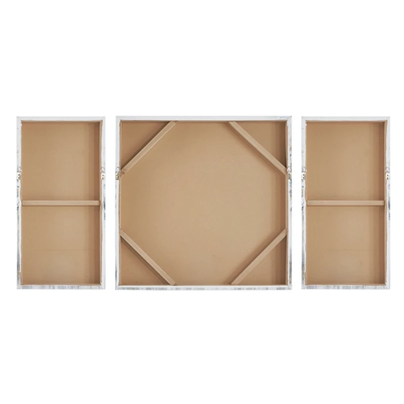 Blue and Gold Trees Canvas Art Prints, Set of 3