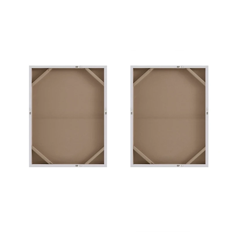 Flatland Glitter Canvas Art Prints, Set of 2