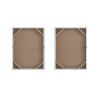 Flatland Glitter Canvas Art Prints, Set of 2