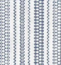 Blue Farmhouse Stripe Swoop Accent Chair