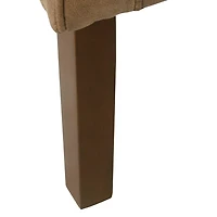 Brown Faux Leather Accent Chair