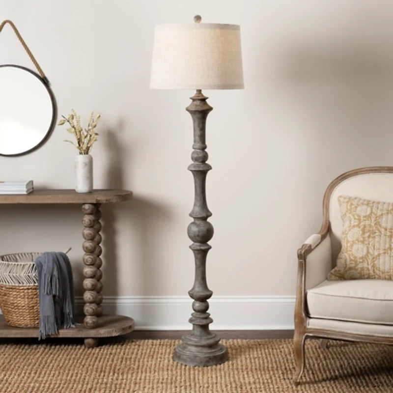Gray Savannah Floor Lamp
