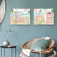 Surfs Up Canvas Art Prints, Set 2