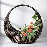 Woven Half Moon Basket