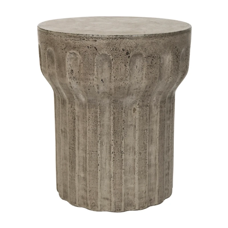 SAFAVIEH Dark Gray Doric Column Accent Table