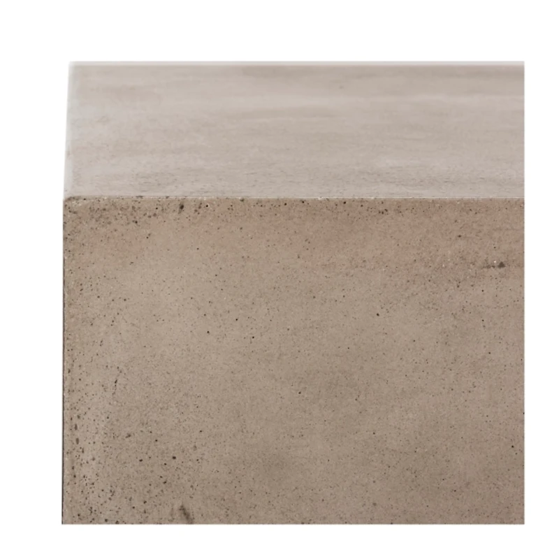 SAFAVIEH Gray Concrete Coffee Table With Wheels