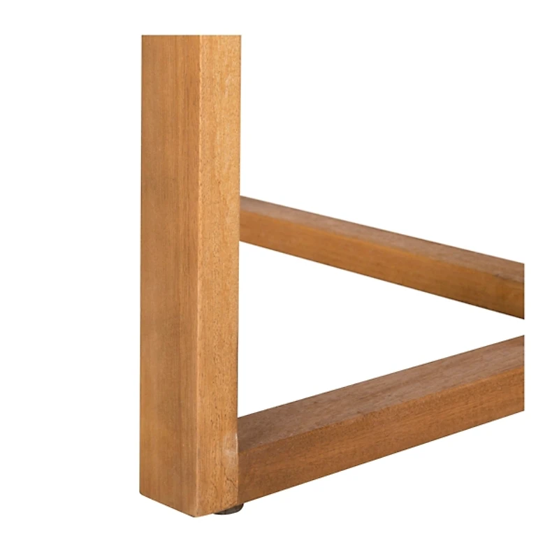 Round Natural Wood Foldable Outdoor Dining Table