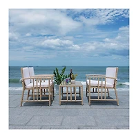 SAFAVIEH Beige Woven Wicker 4-pc. Outdoor Set