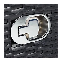 Black Rattan Outdoor Recliner