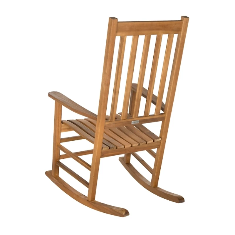 Natural Acacia Wood Outdoor Rocking Chair