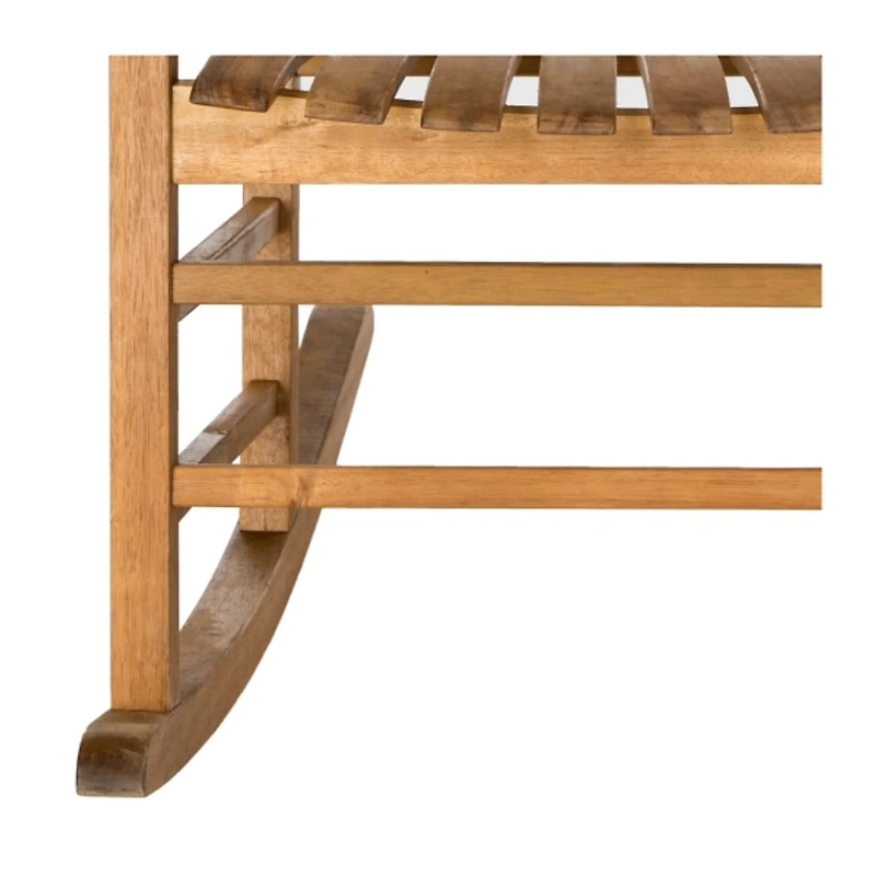 Natural Acacia Wood Outdoor Rocking Chair