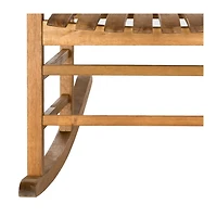 Natural Acacia Wood Outdoor Rocking Chair