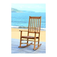 Natural Acacia Wood Outdoor Rocking Chair