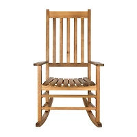 Natural Acacia Wood Outdoor Rocking Chair