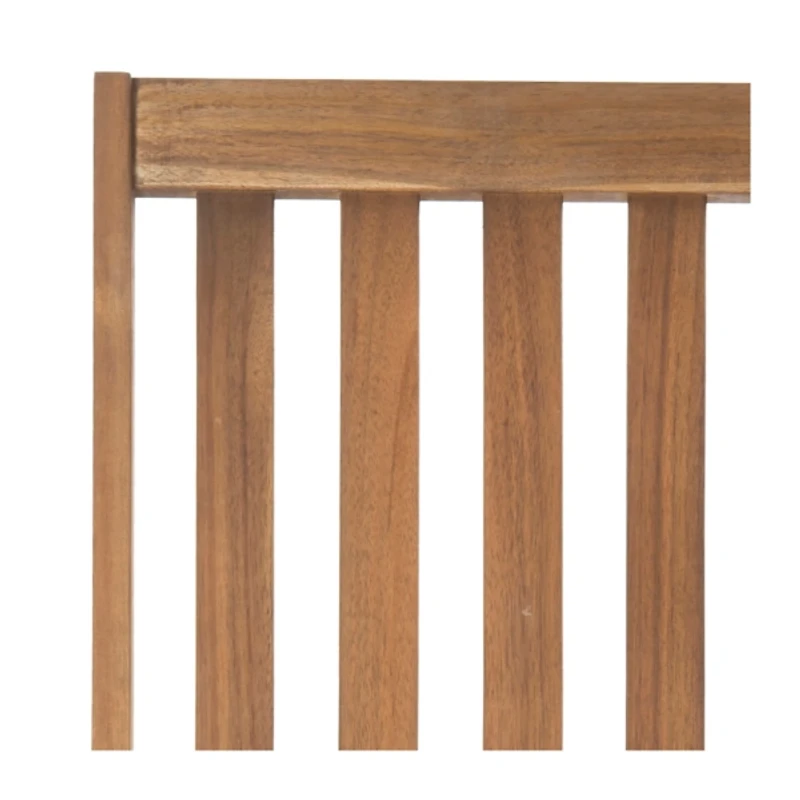 SAFAVIEH Wood Extended Arm Outdoor Rocking Chair