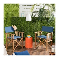 Blue Acacia Outdoor Director Chairs, Set of 2