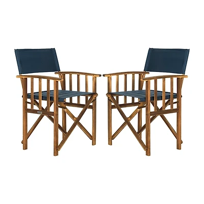 Blue Acacia Outdoor Director Chairs, Set of 2