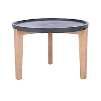 Black Sera Outdoor Side Table