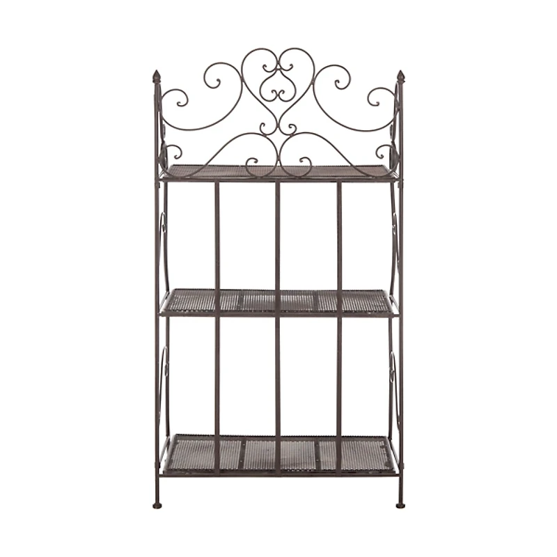 Bronze Scrollwork Outdoor Shelf