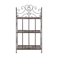 Bronze Scrollwork Outdoor Shelf